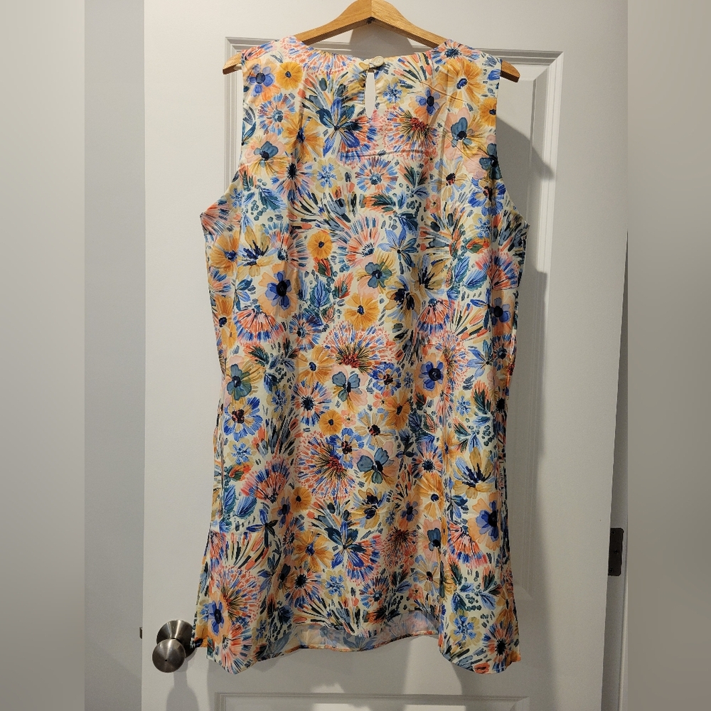 Ripskirt Hawaii Sun Dress Short NWT - Fleur- Blue and Orange